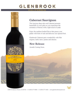 Sell Sheet 2023 Cabernet Sauvignon