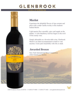Sell Sheet 2023 Merlot